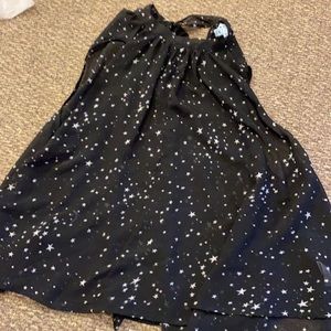 Star patterned sheer top